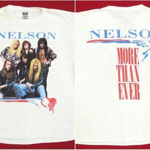 1991 Nelson Rock Band More Than Ever Tour Graphic T-Shirt Classic Fan Gift Tee05